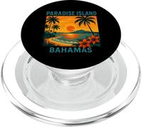 Vibes de Vacances au Coucher du Soleil au Paradis et sur l'île des Bahamas PopSockets PopGrip pour MagSafe
