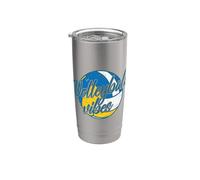 Vibes de volleyball Gobelet isotherme en acier inoxydable double paroi