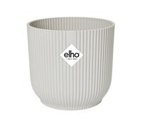 ELHO Pot de fleurs rond Vibes - Ø 30 x H 27 cm - Intérieur - 100% recyclé - Blanc