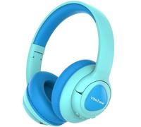 VibeTune Casque Bluetooth pour enfants, 60 heures de lecture, volume limité 85/94 dB, Bluetooth 5.4, charge rapide de type C, casque sans fil pliable pour enfants, tout-petits avec micro HD (macaron