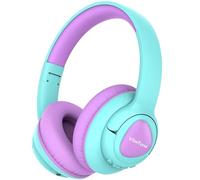 VibeTune Casque Bluetooth pour enfants, 60 heures de lecture, volume limité 85/94 dB, Bluetooth 5.4, charge rapide de type C, casque sans fil pliable pour enfants, tout-petits avec micro HD (violet)