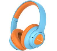 VibeTune Casque d'écoute Bluetooth pour enfants, 60H d'autonomie, volume limité à 85/94dB, Bluetooth 5.4, charge rapide Type-C, casque sans fil pliable pour enfants, casque pour tout-petits avec micro