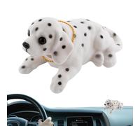 Vibhgtf Addorno de Perro Con Cabeza Móvil - Decoración para Tablero de Coche, Figura de Perro Asentidor | Decoración Interior Linda para Hogar Escritorio Dormitorio Oficina