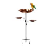 Vibhgtf Bains d'oiseaux pour Extérieur - Mangeoire Décorative Vintage Temps - Grand Support pour Bain d'oiseaux | pour Volière Diamants Perruches Jardin Maison Cour Parc Extérieur