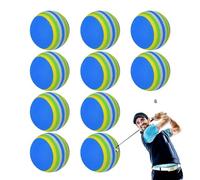 Vibhgtf Balles de golf d'entraînement | 10 pièces de balles de golf en éponge | Équipement de chauffage pour jeunes, débutants, amateurs, seniors dans la cour, terrain de pratique, cours