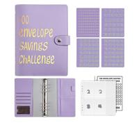 Vibhgtf Classeur de défi d'enveloppes, 100 enveloppes, pour économiser de l'argent avec livre de défis d'épargne et de l'argent, économisez 5 050 $