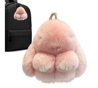 Vibhgtf Colgante de Felpa para Bolso - Llavero de Conejito Suave, de Animal Tierno | Accesorio de Peluche para Mochilas, Carteras y Uso Diario