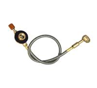 Vibhgtf Conector de Manguera de Gas - Adaptador de Propano de Acero Inoxidable, Válvula Para Estufa de Camping | Herramienta Resistente Para Cocina, Parrilla, Hogar, Barbacoa, Camping y Exterior