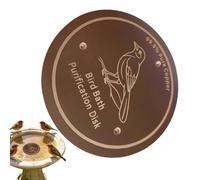 Vibhgtf Copper Disc for Bird Bath | Purification Cleaning Universal Safe Tray Backyard Watching Garden Park Outdoor Balcony Fountain Hummingbird Butterfly Bee