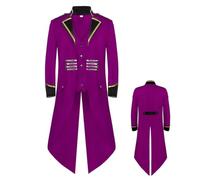 Vibhgtf Costume Médiéval Homme Queue-De-Pie -Longue Rétro