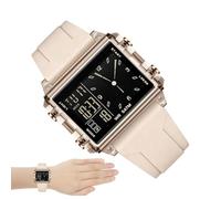 Vibhgtf Digital Watch for Men - 50m Waterproof Square Clock | Waterproof Watch with Backlight Countdown for Work Sports Outdoor Running Gym Cycling Hiking Camping Fishing