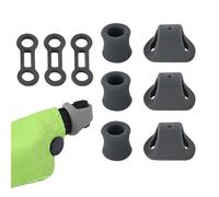 Vibhgtf En silicone de positionnement en escalade | Silicone haute résistance sécurité, fixation et butée noire pour cordes de harnais et spéléologie, pour sports d'escalade