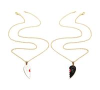 Vibhgtf Ensemble De Bijoux - Deux Pièces Pendentif Cœur Amour - Pendentif Léger Et Confortable Cadeau Souvenir Pour Voyage Amis Collègues Famille Hommes Et Femmes