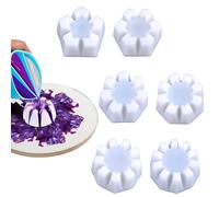 Vibhgtf gobelet verseurs de fleurs - 6 pièces pour peinture acrylique | Fleur inversée à plusieurs emplacements de 5 à 10, fournitures de peinture fluide, fabrication de motifs DIY, Kit d'art