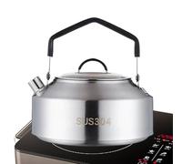 Vibhgtf Hervidor de Té de Camping - Teteras Café de Campamento, Ligero Compacto Duradero, Hervido Rápido | Teteras Portátil para Cocina al Aire Libre, Bushcraft, Senderismo, Mochila