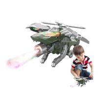 Vibhgtf Jouet Transformable - Combattant Dinosaure 2 en 1 avec Effet pulvérisateur, Jouet éducatif interactif pour, matériau Robuste pour Le Plaisir et la créativité, Cadeau passionnant pour