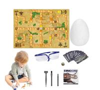 Vibhgtf Kit de creusement d'oeuf de dinosaure - Jouet éducatif interactif | Kit fossile créatif creusement dinosaure pour enfants, amusant et apprentissage, anniversaire, Noël, Pâques, Nouvel An