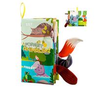 Vibhgtf Livres en Tissu Doux - Jouet couineur Doux et Lavable - Livres sensoriels pour - pour Maternelle, Maternelle, Maison, Salle de Jeux, Voyage, Vacances, fête d'anniversaire, intérieur et