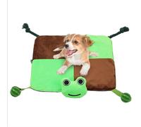 Vibhgtf Mat d'activité de Chien, Chien-Taped Tapis Non-Slip - Tapis sensoriel interactif, Chiots Jouent Un de de interactif Central d'activité sensorielle avec des Jouets grinçants pour Les