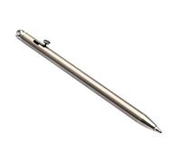 Vibhgtf Mini stylo à bille en titane - Petit stylo de poche classique - Écriture douce - Élégant stylo à bille rétractable pour un usage quotidien - Accessoire porte-clés