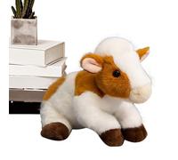 Vibhgtf Peluche de vache - Jouet Animal Doux, Jouet Ferme Adorable, Petite Peluche Décorative | de Vache Douce pour | pour Chambre à coucher, Maison, Cadeau, Anniversaire, Décoration