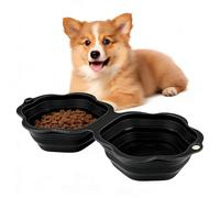 Vibhgtf Pet Bowl - Foldable Portable Cute-Paw Feeding | Pet Water Bowl Food Feeder - for Small Medium Large Cat Kitten Home Indoor Outdoor Camping Walking Hiking Travel