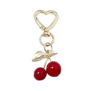 Vibhgtf Petites clés de cerise pour le sac à main - Petites clés de cerise, sac à fruits | Porte-clés Cavychain Head Bag Keys Accessoires Anneau pour sacs à main pour la décoration des femmes, a