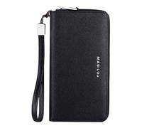 Vibhgtf Portefeuille anti-fraude pour cartes de crédit - Grand portefeuille avec 24 compartiments | Portefeuille anti-fraude pour cartes de crédit, portefeuille en cuir avec protection et