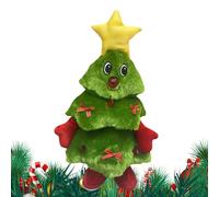 Vibhgtf Sapin de Noël électrique : jouet en peluche avec éclairage musical, jolie poupée animée, chant drôle, design adorable | Jouet électrique en forme d'arbre en peluche pour cheminées, tables