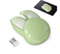 Vibhgtf Souris de lapin sans fil - Souris de lapin mignonne - Souris silencieuse sans fil - Batterie de 2,4 g - Couleurs mignonnes et durables - Pour filles et
