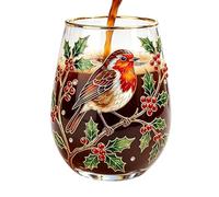 Vibhgtf Tasse en verre pour thé - Verre à eau transparent 414 ml | Verres à thé, café, maison, bière, anniversaire, mariage, whisky, cuisine, bar, bureau, Saint-Valentin, lait, smoothies, boisson