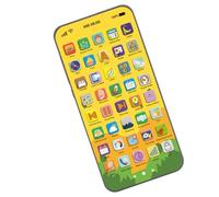 Vibhgtf Téléphone Jouet pour | Téléphone Éducatif Petite Enfance | avec Écran Tactile Lumières Et Chargement du Contenu Didactique