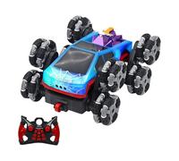 Vibhgtf Véhicule acrobatique RC - Transformateur camion à 8 roues, jouet rechargeable, fonction de lumière LED, design, télécommande facile | Véhicule de jeu passionnant pour enfants, garçons, filles