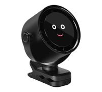 Vibhgtf Ventilateur à pince portable | Ventilateur rechargeable avec pince pour table | Avec USB et 5 vitesses pour voyages, camping, maison et extérieur