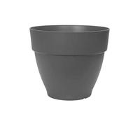 Elho Pot de fleurs rond Vibia Campana Ø 55 x H 47 cm Extérieur 100% recyclé Noir