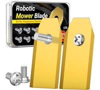 VIBINHO 36 Pièces Lame Robot Tondeuse, Couteaux Robot Tondeuse avec 36 Vis, Lames de Rechange en Acier Inoxydable Compatible avec Husqvarna, Gardena, Yard Force, Ferrex et McChulloch