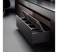 VIBO Poubelle automatique move bin pour tiroir - Contenance : 43 L - Largeur : 864 mm - Nombre de seaux : 3