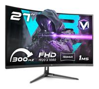 Vibox 27 Pouces, 300Hz Incurvé Écran Gamer - FHD 1080p Résolution, 1ms, Adaptive Sync, Dalle VA, HDMI & DisplayPort