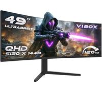 VIBOX 49 Pouces 120Hz Écran Gaming Incurvé Ultra-Large - DQHD, 1 ms, Adaptive Sync, HDMI et DisplayPort