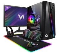 VIBOX I-28 PC Gamer Complet • 22" Écran • AMD Ryzen 3 3200G 4,0 GHz • Radeon Vega 8 • 16 Go RAM • 500 Go NVMe M.2 SSD • Windows 11 • WiFi