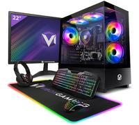 VIBOX I-46 PC Gamer Complet • 22" Écran • AMD Ryzen 3 3200G 4,0 GHz • Radeon Vega 8 • 16 Go RAM • 500 Go NVMe M.2 SSD • Windows 11 • WiFi