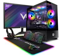 VIBOX II-152 PC Gamer Complet • 23" Écran • Intel Core i5 10400F 6 cœurs • AMD Radeon RX 9070 16 Go • 16 Go RAM • 1 to SSD • Windows 11 • WiFi 6 + Bluetooth 5.4