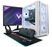 VIBOX II-158 PC Gamer Complet • 23" Écran • Intel Core i5 10400F 4,3 GHz • AMD Radeon RX 9070 16 Go • 16 Go RAM • 1 to NVMe M.2 SSD • Windows 11 • WiFi