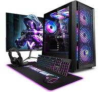 VIBOX II-350 PC Gamer Complet • 23" Écran • Intel Core i5 10400F 6 cœurs • AMD Radeon RX 9060 XT 16 Go • 16 Go RAM • 1 to SSD • Windows 11 • WiFi 6 + Bluetooth 5.4