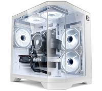 VIBOX PC Gamer • AMD Ryzen 5 5500 4,2 GHz • Nvidia RTX 3050 16 Go • 16 Go RAM • 1 to NVMe M.2 SSD • Windows 11 • WiFi • Blanc