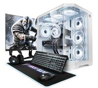 VIBOX PC Gamer Complet • 27" Écran • AMD Ryzen 7 9800X3D 8 cœurs • Nvidia RTX 5090 32 Go • 32 Go RAM • 2 to NVMe SSD • Windows 11 • WiFi 6 + Bluetooth 5.4 • Blanc
