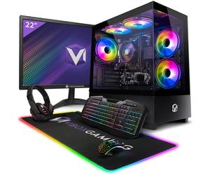 Vibox PC Gamer Complet - Ryzen 3 3200G, Graphiques intégrés, 8 Go RAM, 480 Go SSD, Linux OS, WiFi