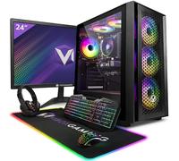 VIBOX V-120 PC Gamer Complet • 23" Écran • AMD Ryzen 5 5500 4,2 GHz • Nvidia RTX 5060 Ti 8 Go • 16 Go RAM • 1 to SSD • Windows 11 • WiFi
