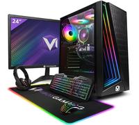 VIBOX V-124 PC Gamer Complet • 23" Écran • AMD Ryzen 5 5500 4,2 GHz • Nvidia RTX 5060 Ti 8 Go • 16 Go RAM • 1 to SSD • Windows 11 • WiFi