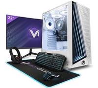 Vibox VI-32 PC Gamer - 22" Écran Pack - AMD Ryzen 3200GE Processeur 4GHz - Radeon Vega 8 Graphiques - 16Go RAM - 2To HDD - Windows 11 - WiFi Blanc G
